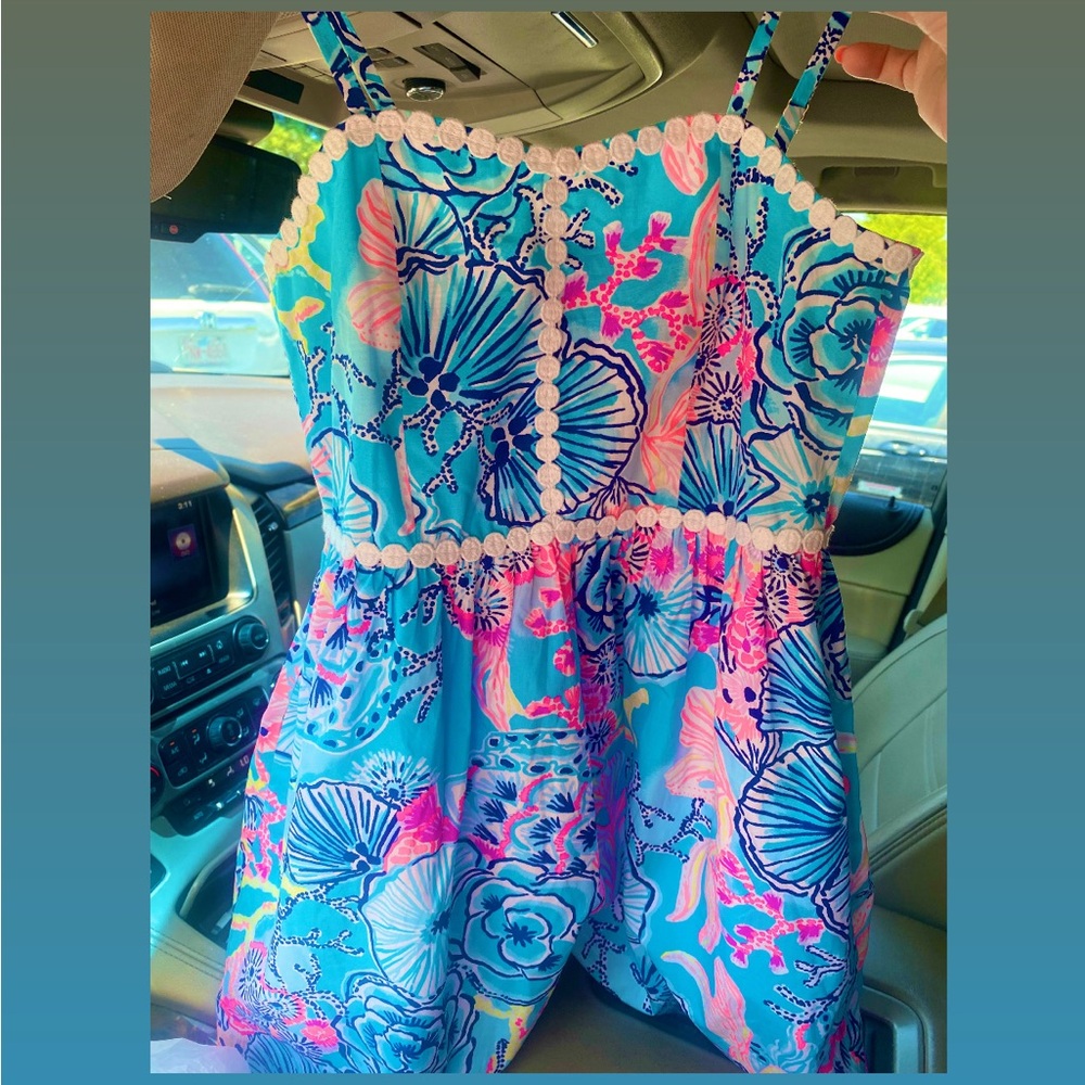 Lilly Pulitzer Blue and Pink Kids Dress